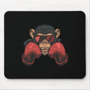 Alfombrilla De Ratón Mono boxeador con guantes de boxeo kickboxing dive
