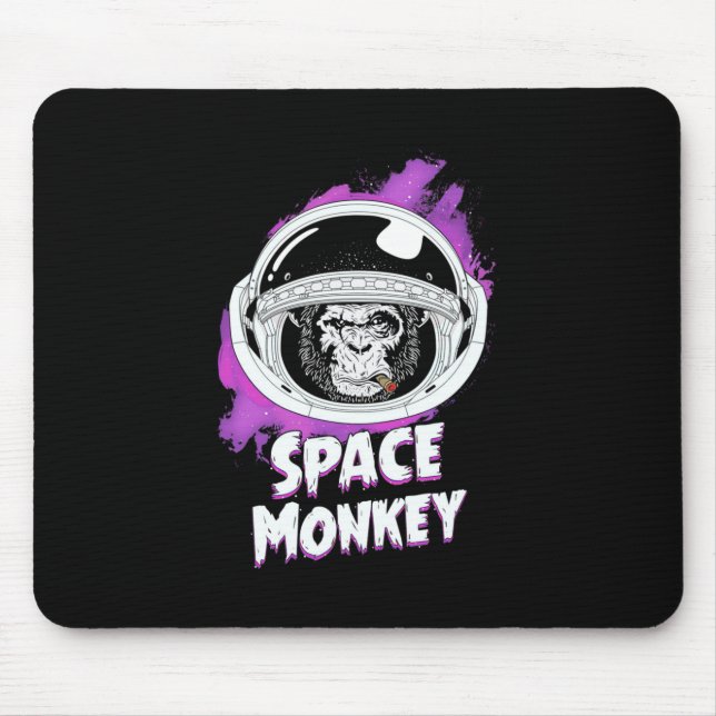 Alfombrilla De Ratón Mono del espacio del mono (Frente)