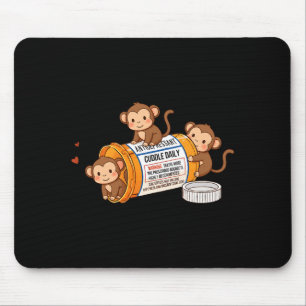 Alfombrilla De Ratón Mono divertido antidepresivo zoo niños niñas niños