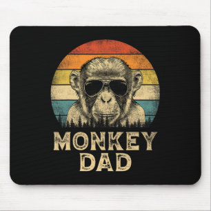 Alfombrilla De Ratón Mono Papá Noel ama el Día del Padre