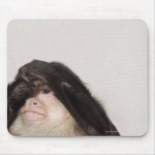 Alfombrilla De Ratón Mono que cubre sus ojos