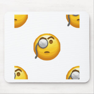 Alfombrilla De Ratón monóculo de emoji