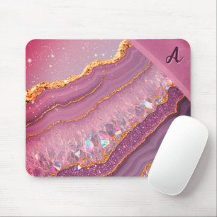 Alfombrilla De Ratón Monograma Amethyst Aurora