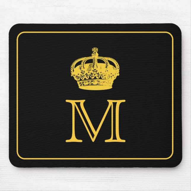 Alfombrilla De Ratón Monograma de la corona (Frente)