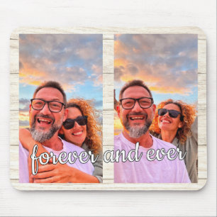 Alfombrilla De Ratón Monograma de Personalizado de Collage de fotos mod