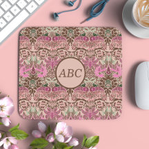 Monograma de William Morris Peacock y Dragon