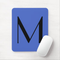 Monograma Deep Royal Black Modern Añadir nombre in