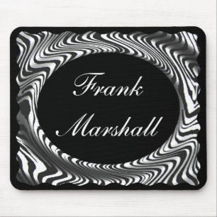 Alfombrilla De Ratón monograma - DISEÑO de la RAYA de MOUSEPAD-ZEBRA