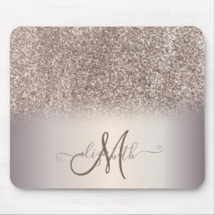 Alfombrilla De Ratón Monograma Fresco con Efecto Ombre Brillante Modern
