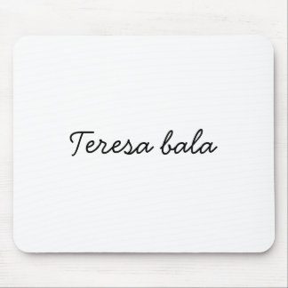 Alfombrilla De Ratón Monograma Moderno Minimalista Guión Blanco Elegant