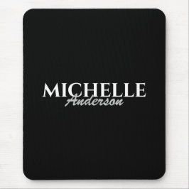 Alfombrilla De Ratón Monograma moderno simple