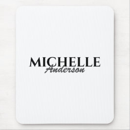 Alfombrilla De Ratón Monograma moderno simple