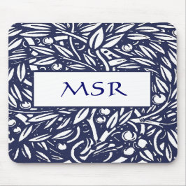 Alfombrilla De Ratón Monograma Mousepad de Nouveau del arte de
