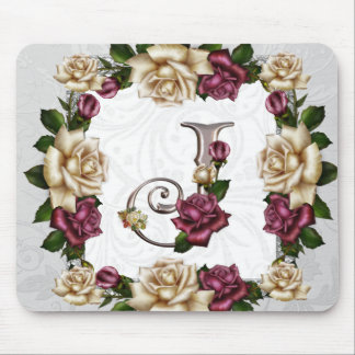 Alfombrilla De Ratón Monograma Mousepad Rosa J