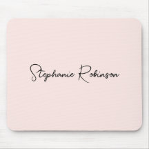 Monograma Personalizado con Letra Elegante Rosa Cl