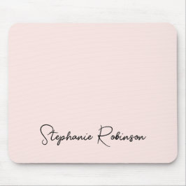 Alfombrilla De Ratón Monograma Personalizado de Letra Script Elegante R