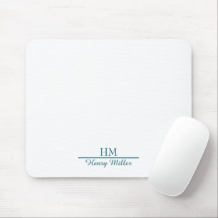 Alfombrilla De Ratón Monograma personalizado Mousepad-Personalizado ini