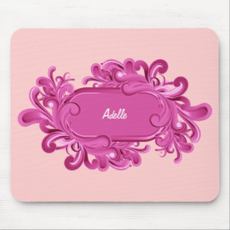 Alfombrilla De Ratón Monograma rosado Mousepads