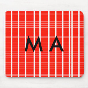 Alfombrilla De Ratón Monograma simple añada su letra de nombre man mini