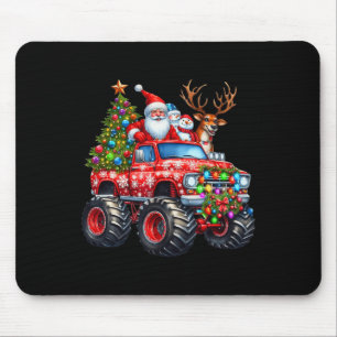 Alfombrilla De Ratón Monster Camión Santa Reindeer Niños Árboles de Nav