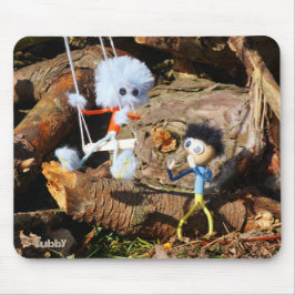 Alfombrilla De Ratón Monster Fubby op schommel.