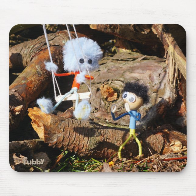 Alfombrilla De Ratón Monster Fubby op schommel. (Frente)