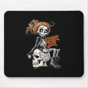 Alfombrilla De Ratón Monster Lover Fun Skeleton Ghoul Cute Vintage Hall