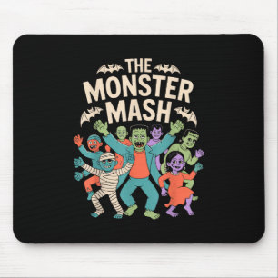 Alfombrilla De Ratón Monster Mash Halloween Dance Fiesta Cute Retro