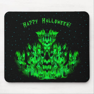 Alfombrilla De Ratón Monstruo de la llama en el cielo estrellado