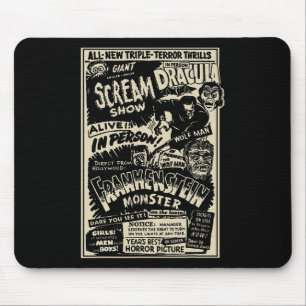 Alfombrilla De Ratón Monstruo de la película de terror Mummy Dracula We