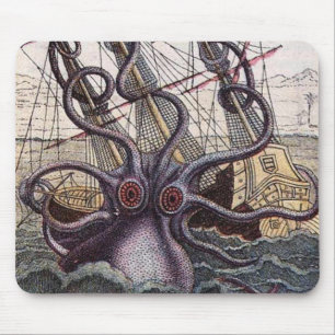 Alfombrilla De Ratón Monstruo de mar Mousepad