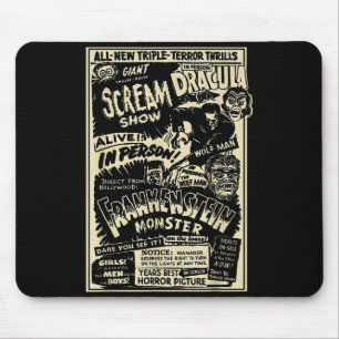 Alfombrilla De Ratón Monstruo de película de terror Momia Drácula Hombr