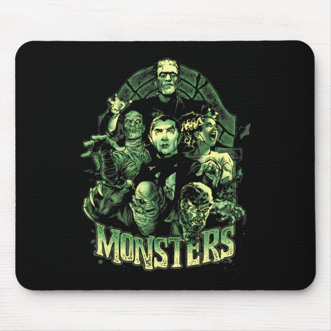 Alfombrilla De Ratón Monstruo divertidísimo Mash Frankenstein Horror Mo (Frente)