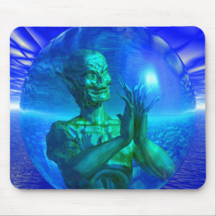 Alfombrilla De Ratón Monstruo en una burbuja