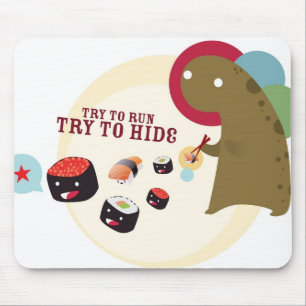Alfombrilla De Ratón Monstruo Mousepad del sushi