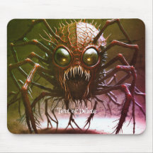 Monstruo rojo Halloween Mousepad