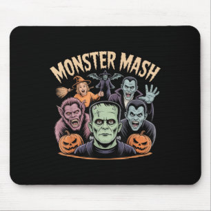 Alfombrilla De Ratón Monstruos de Halloween de Monster Mash Clic espant