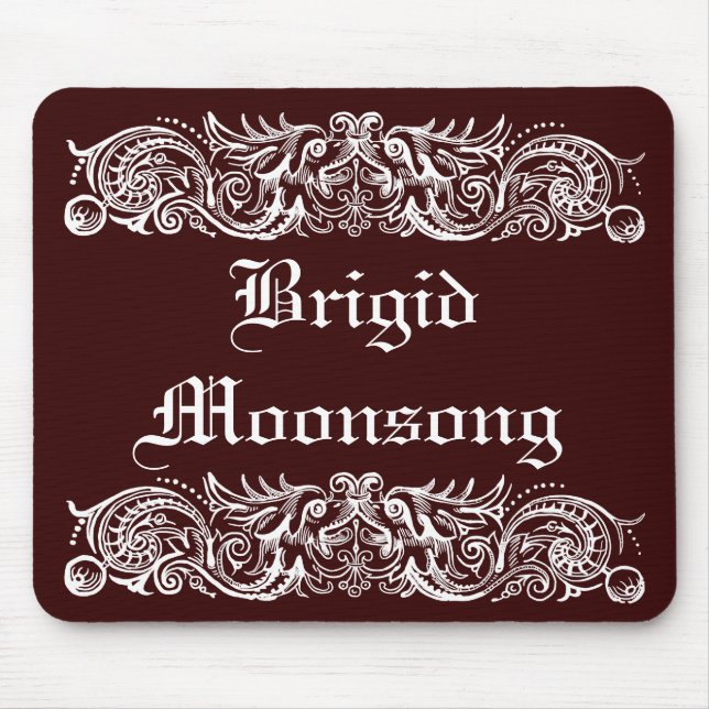 Alfombrilla De Ratón Monstruos enlazados Mousepad de impresión blanca (Frente)