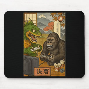 Alfombrilla De Ratón monstruos kaiju bigfoot juegan juegos japoneses re