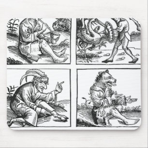 Alfombrilla De Ratón Monstruos llevados del diluvio