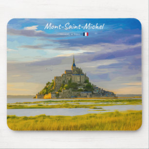 Alfombrilla De Ratón Mont-Saint-Michel, Francia - Abadía Medieval