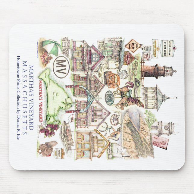 Alfombrilla De Ratón Montaje Mousepad del Martha's Vineyard (Frente)