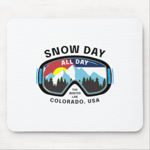 Alfombrilla De Ratón Montaña de esquí rocoso D de Snowboard Colorado