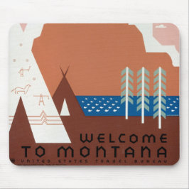 Alfombrilla De Ratón Montana Paisaje Arte Fotos de Vintage Antiguas Est