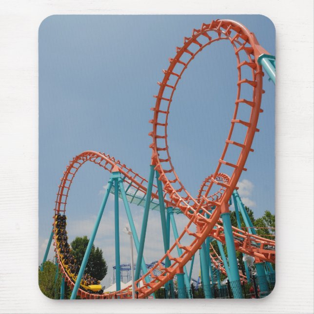 Alfombrilla De Ratón montaña rusa (Frente)