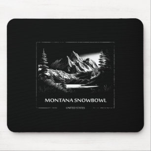 Alfombrilla De Ratón Montana Snowbowl Estados Unidos Esquí Esquiador 