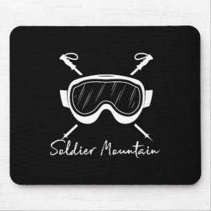 Alfombrilla De Ratón montaña soldier idaho esquí gafas de esquí vacacio