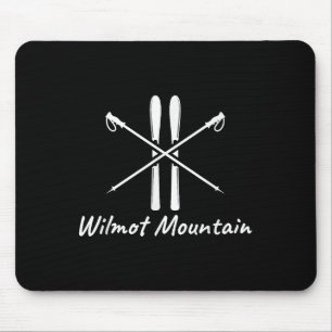 Alfombrilla De Ratón Montaña Wilmot Illinois Esquí Bastones de Esquí In