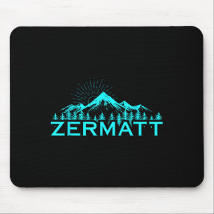 Alfombrilla De Ratón Montañas de Zermatt Esquí Alpino Alpes Suizos Suiz