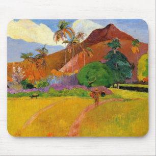 Alfombrilla De Ratón "Montañas en Tahití" - Paul Gauguin Mousepad